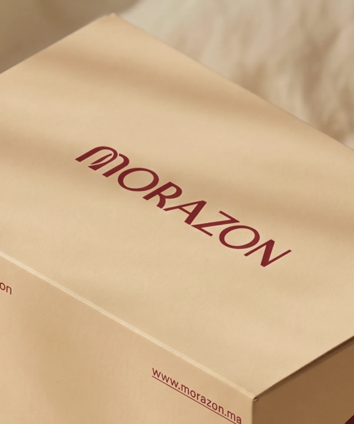 Morazon presentation box in warm sunlight